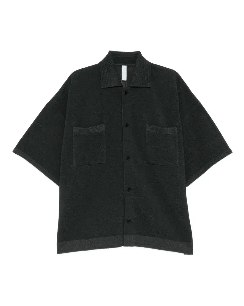 CFCL ribbed-knit chest-pocket shirt - Grau Grau