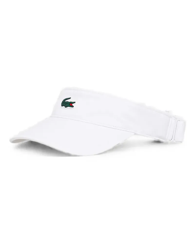 Lacoste logo-patch adjustable visor - Weiß Weiß