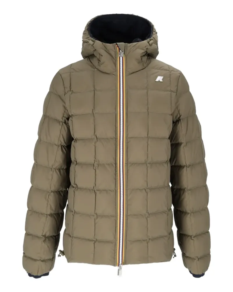 K-Way Jack St Thermo reversible hooded jacket - Blau Blau