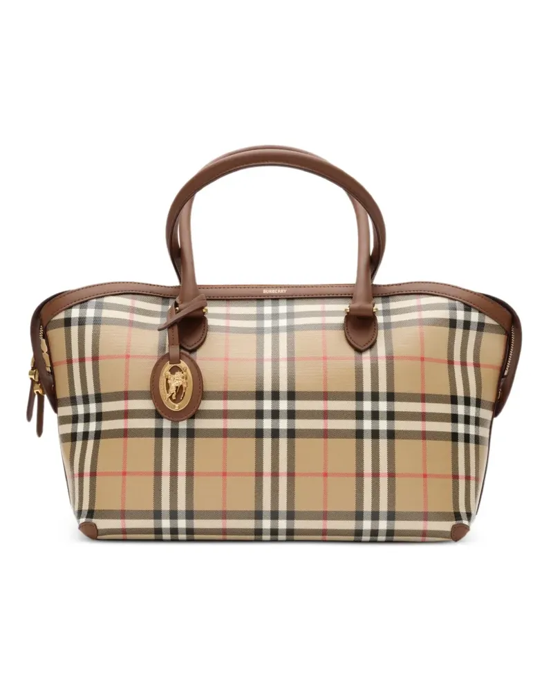 Burberry Kleine Check Handtasche - Nude Nude