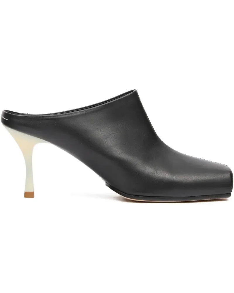 Maison Margiela Eckige Mules - Schwarz Schwarz