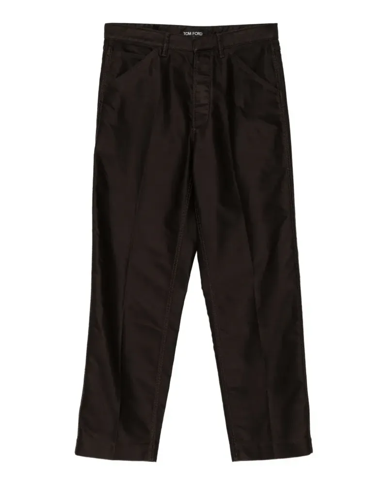 Tom Ford Straight-Leg-Hose im Workwear-Look - Braun Braun