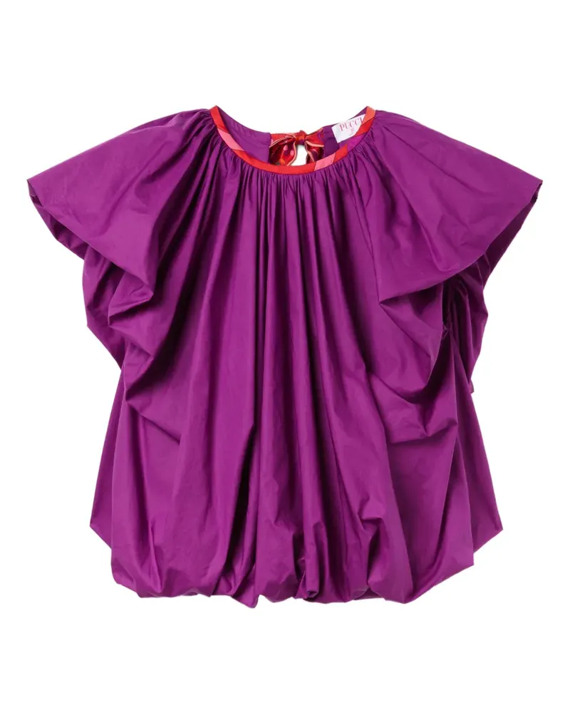 Emilio Pucci Bluse mit Puffärmeln - Violett Violett