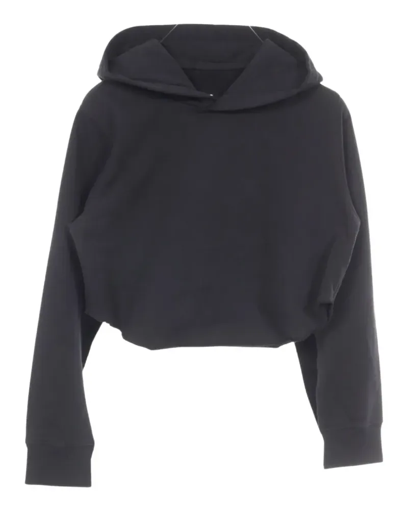 Maison Margiela 2020s Cropped-Hoodie mit Armausschnitt - Schwarz Schwarz