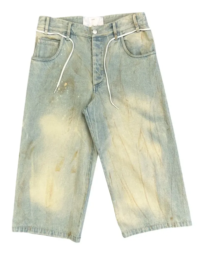 Song For The Mute faded-effect denim shorts - Blau Blau