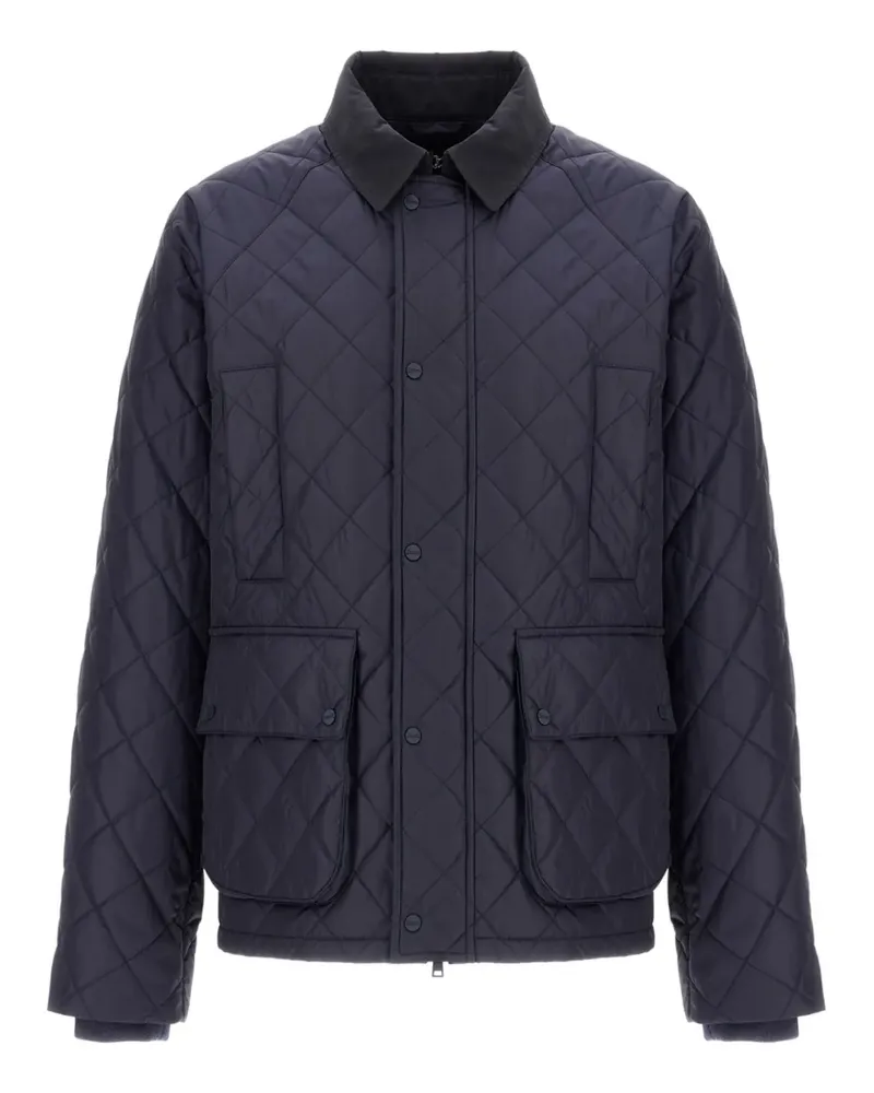 Herno Gesteppte Jacke mit Rautenmuster - Blau Blau