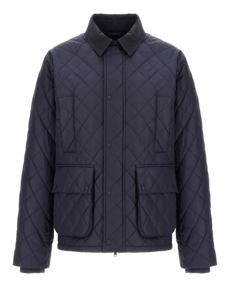 Herno Gesteppte Jacke mit Rautenmuster - Blau Blau