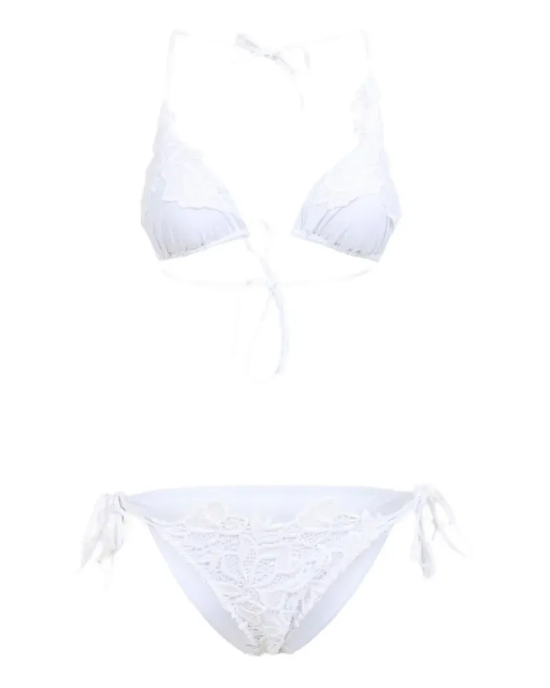 Ermanno Scervino triangle bikini - Weiß Weiß