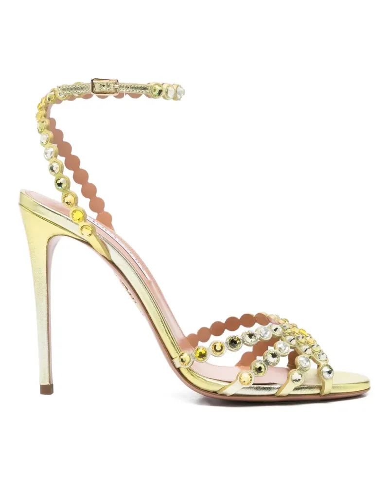 Aquazzura Tequila embellished heeled sandals - Gelb Gelb