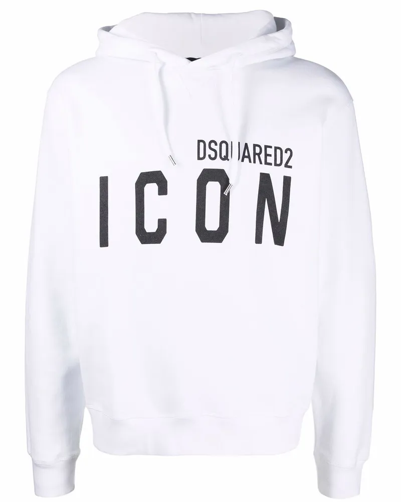 Dsquared2 Hoodie mit Logo-Print - Weiß Weiß