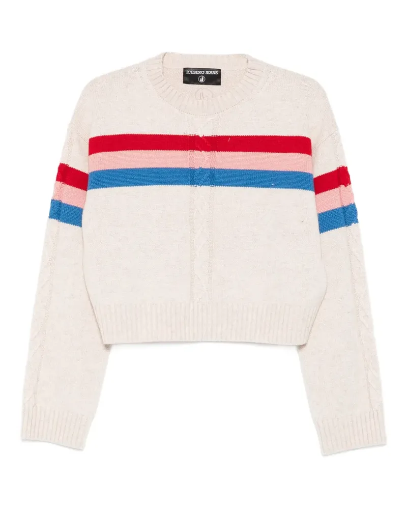 Iceberg Pullover mit gerippten Details - Nude Nude