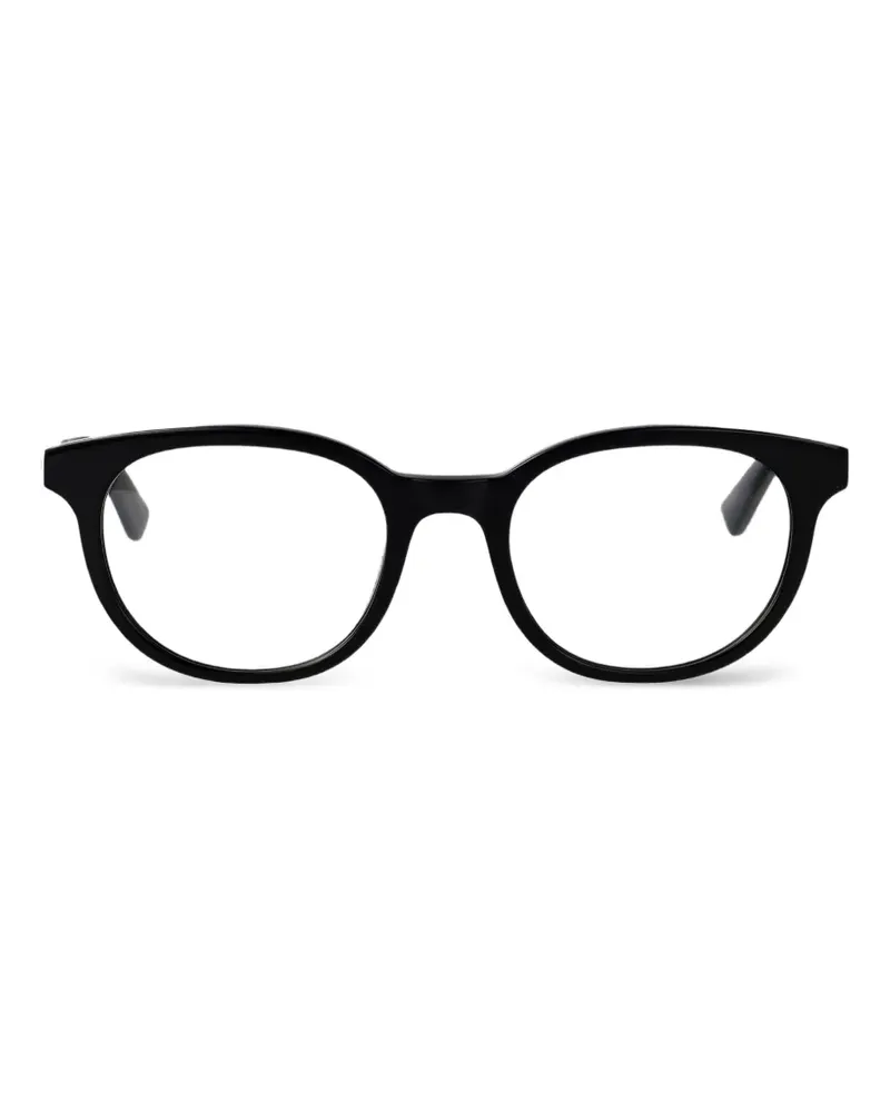 Alexander McQueen round-frame glasses - Schwarz Schwarz