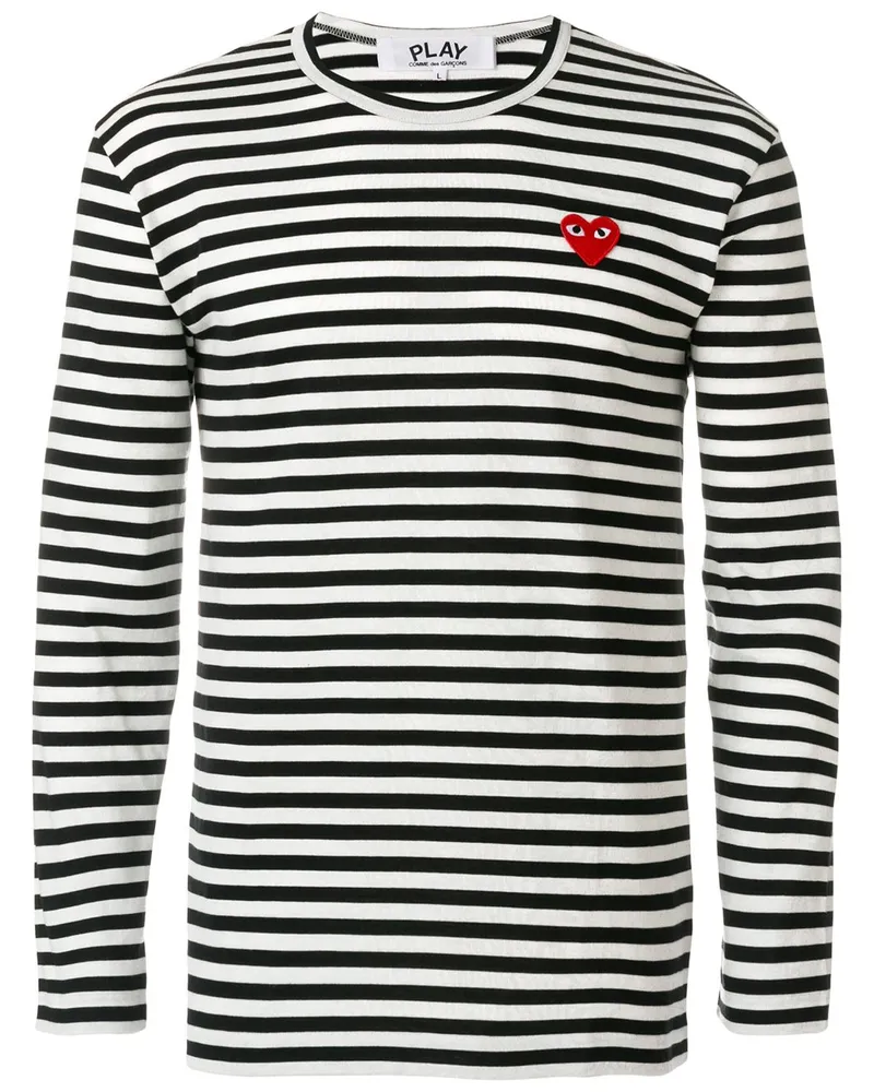 Comme des Garçons striped long-sleeve T-shirt Schwarz