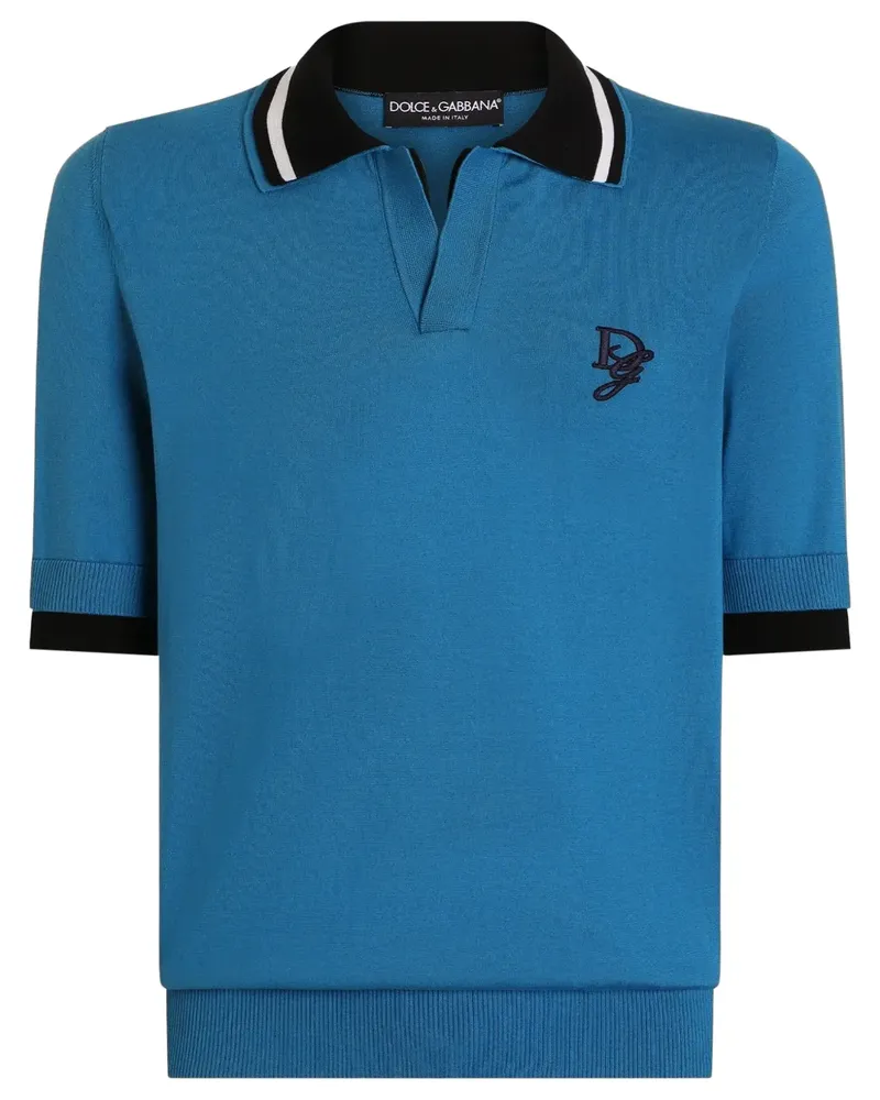 Dolce & Gabbana DG Poloshirt - Blau Blau