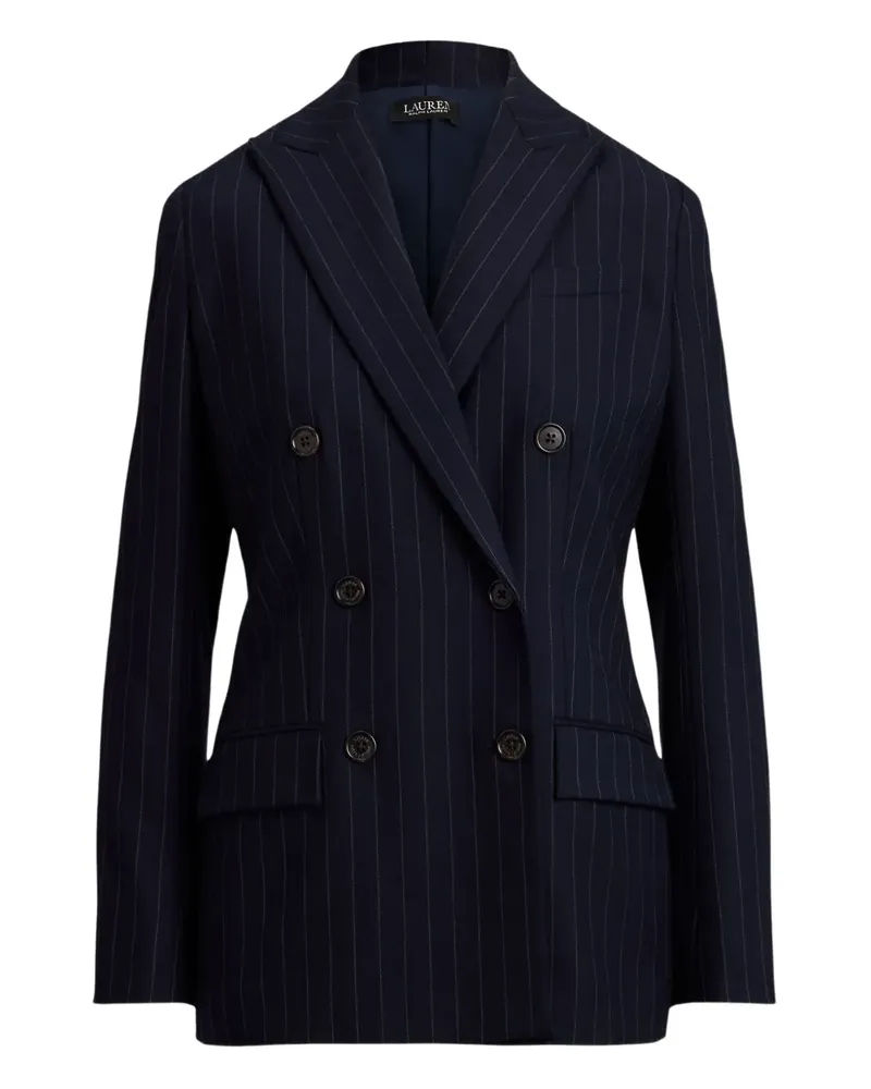 Ralph Lauren pinstripe double-breasted blazer - Blau Blau