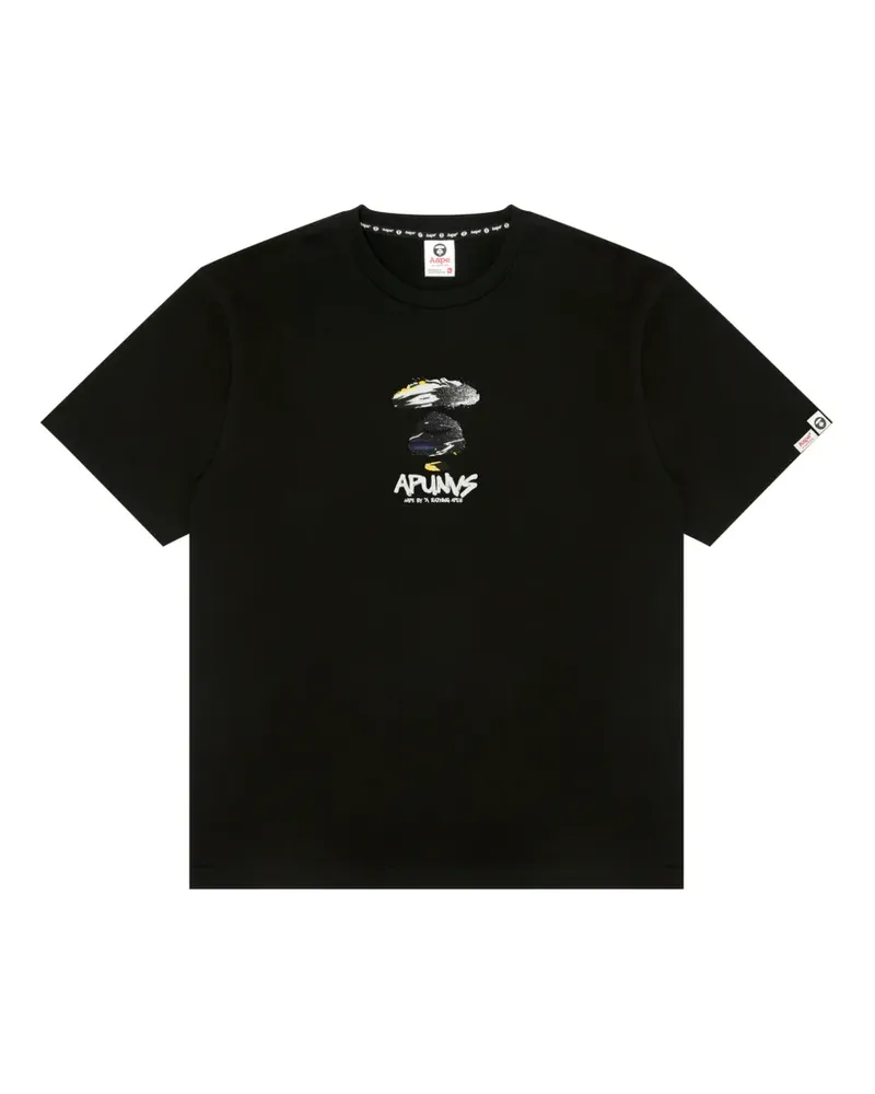 BAPE T-Shirt mit Print - Schwarz Schwarz
