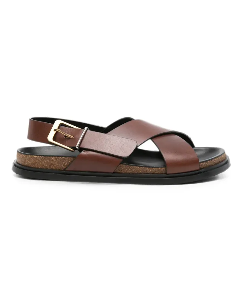 The Row Sandalen mit überkreuzten Riemen - Braun Braun