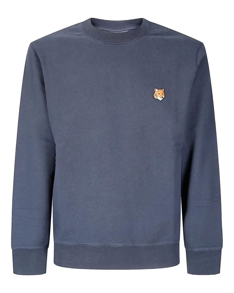 Kitsuné Fox Head-motif cotton sweatshirt - Blau Blau