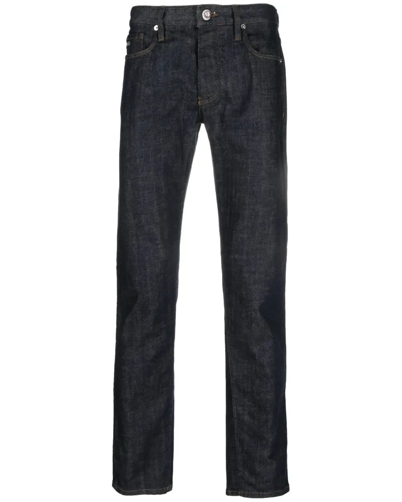 Emporio Armani Dunkle Straight-Leg-Jeans - Blau Blau