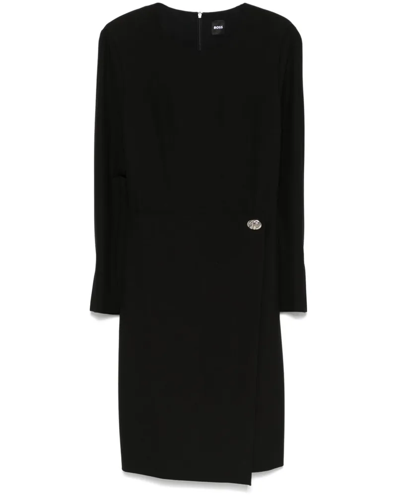 HUGO BOSS Midikleid im Layering-Look - Schwarz Schwarz