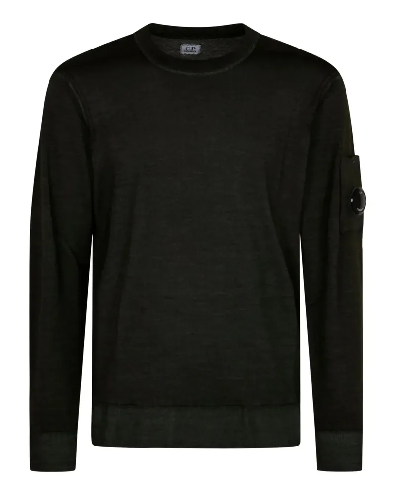 C.P. Company Wollpullover mit Linsen-Detail - Schwarz Schwarz