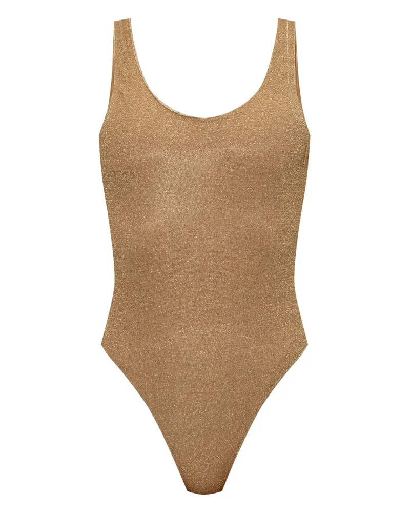 Oséree Lumière Sporty Badeanzug - Gold Gold