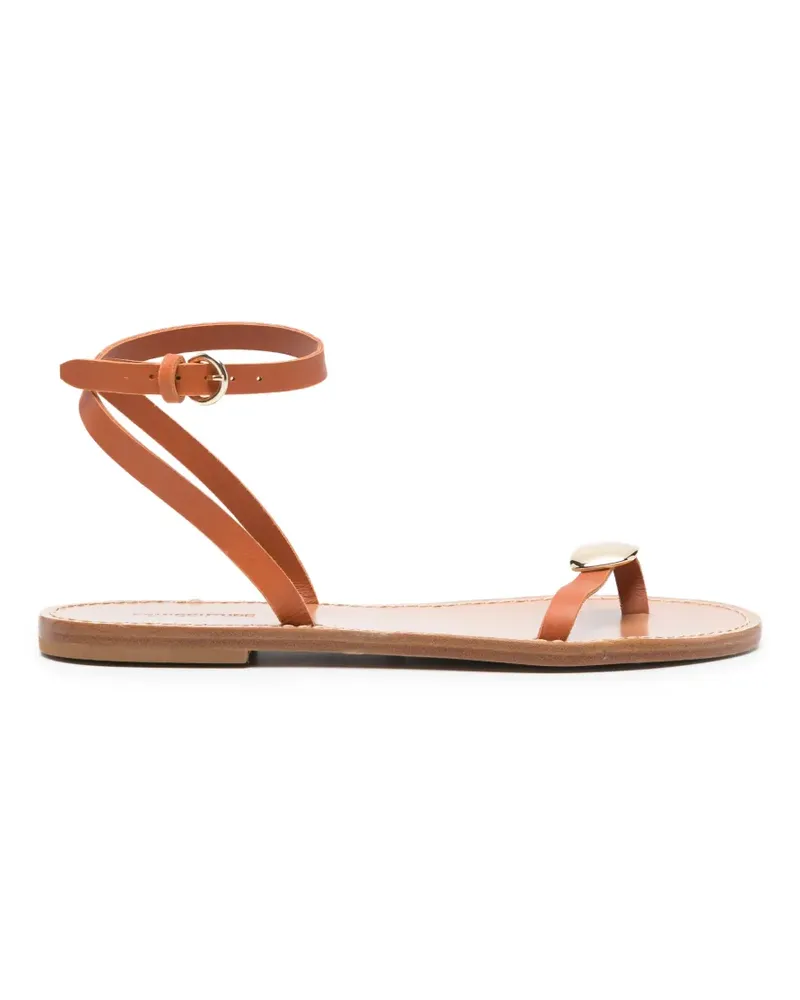Semicouture metal-embellished ankle-strap sandals - Braun Braun