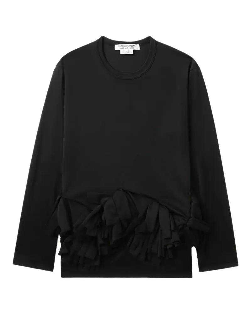 Comme des Garçons ruffled top - Schwarz Schwarz