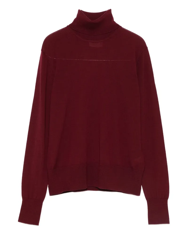forte_forte Pullover mit Rollkragen - Rot Rot