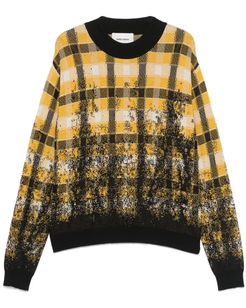 Henrik Vibskov Ausgeblichener Pullover - Schwarz Schwarz