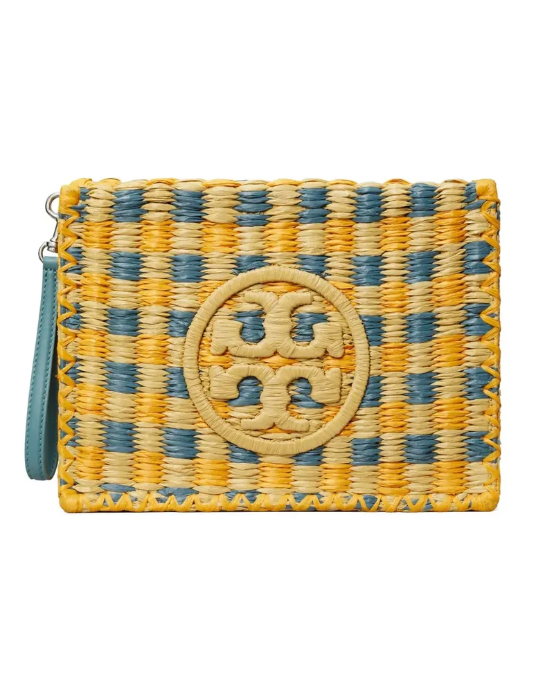 Tory Burch Ella Clutch mit Webmuster - Gelb Gelb