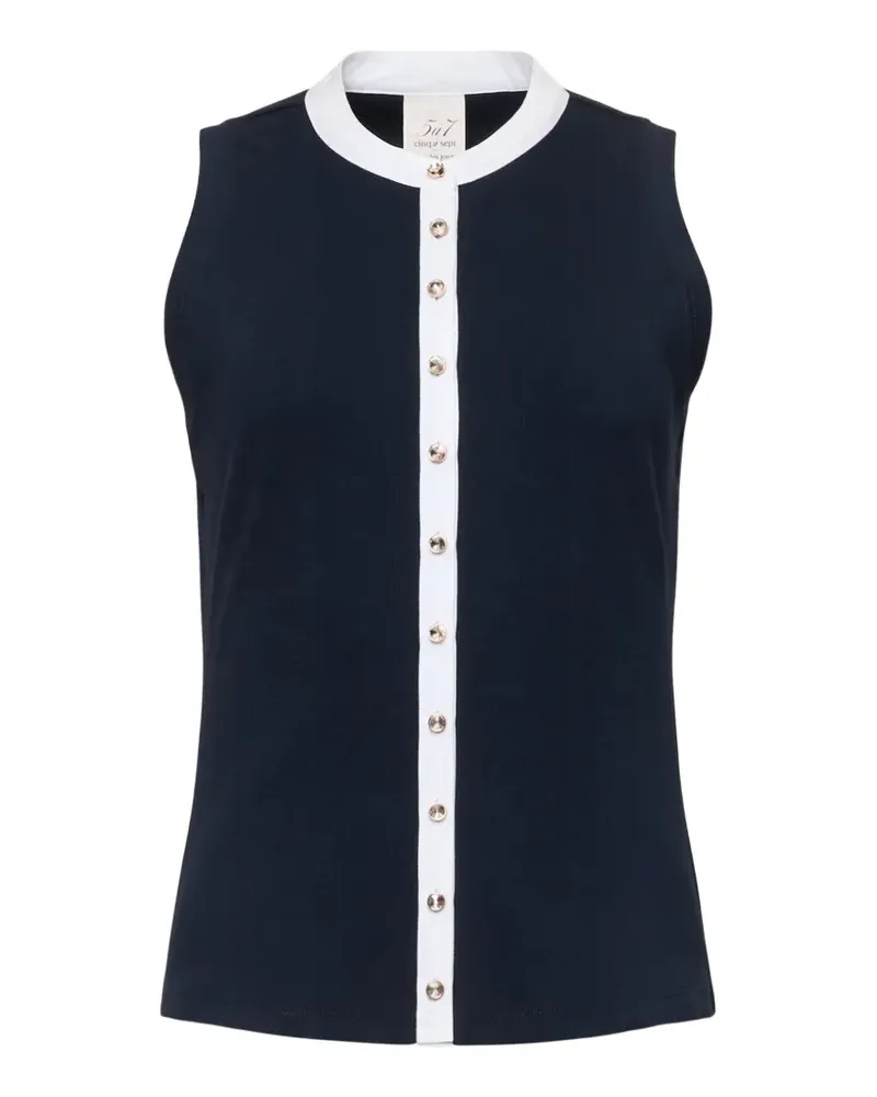 Cinq à Sept Beverly buttoned shirt - Blau Blau