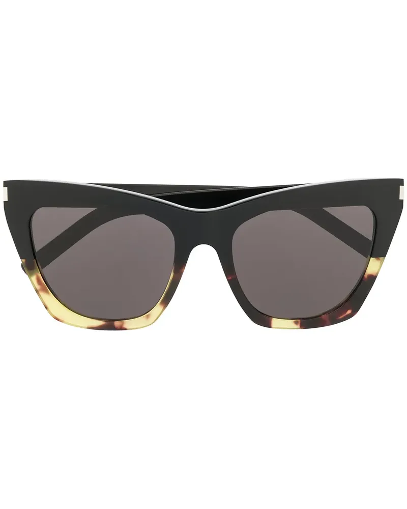 Saint Laurent Klassische Cat-Eye-Sonnenbrille - Schwarz Schwarz