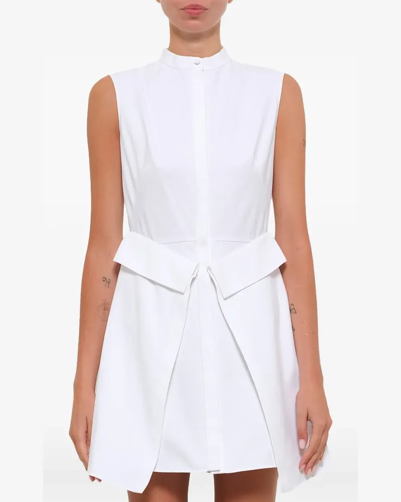 Alexander McQueen Hemdkleid mit Schnürung - Weiß Weiß