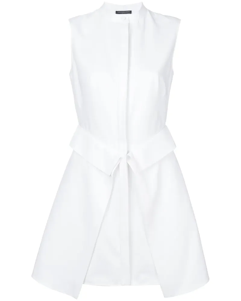 Alexander McQueen Hemdkleid mit Schnürung - Weiß Weiß