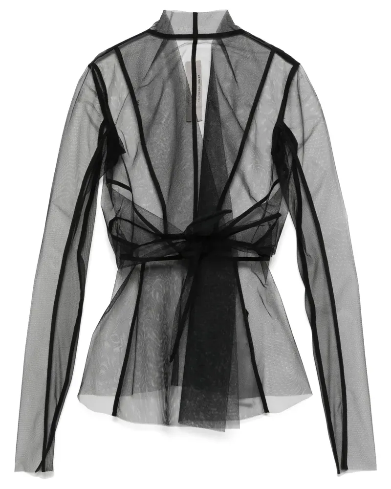 Rick Owens LS Strutter Jacke - Schwarz Schwarz