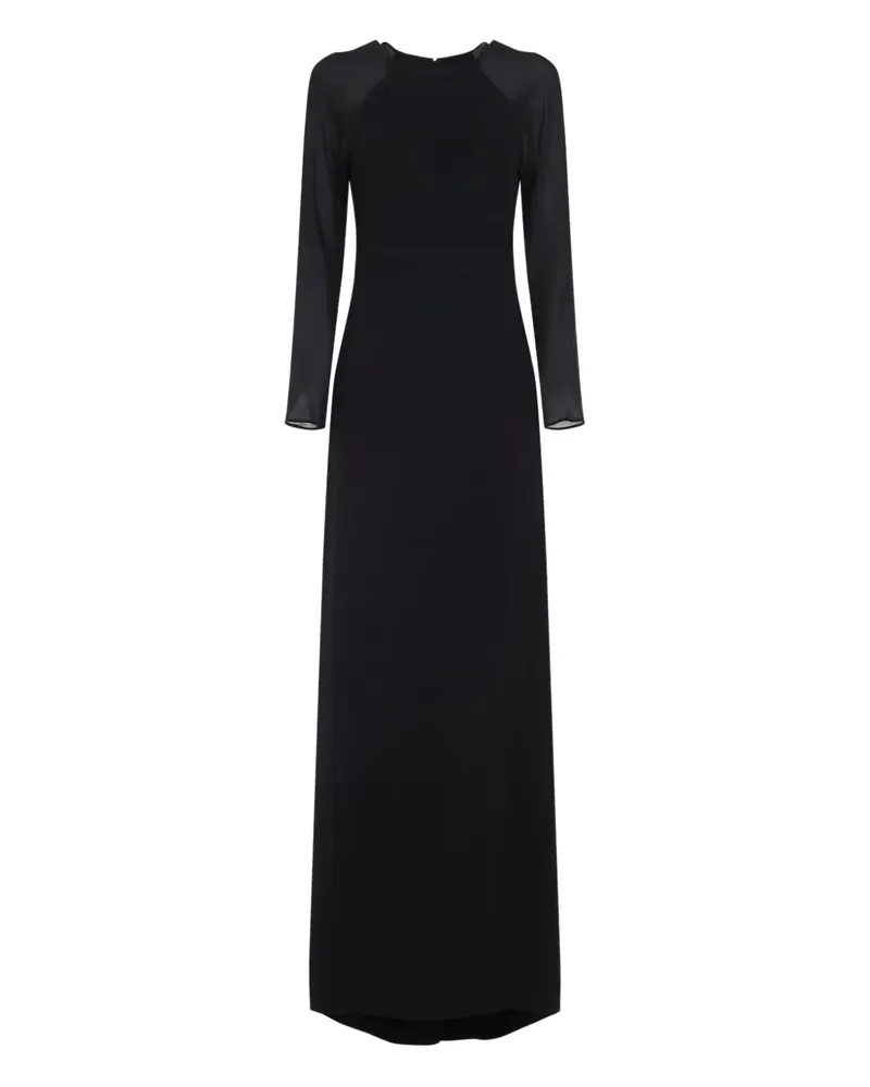 Alberta Ferretti long sleeve dress - Schwarz Schwarz