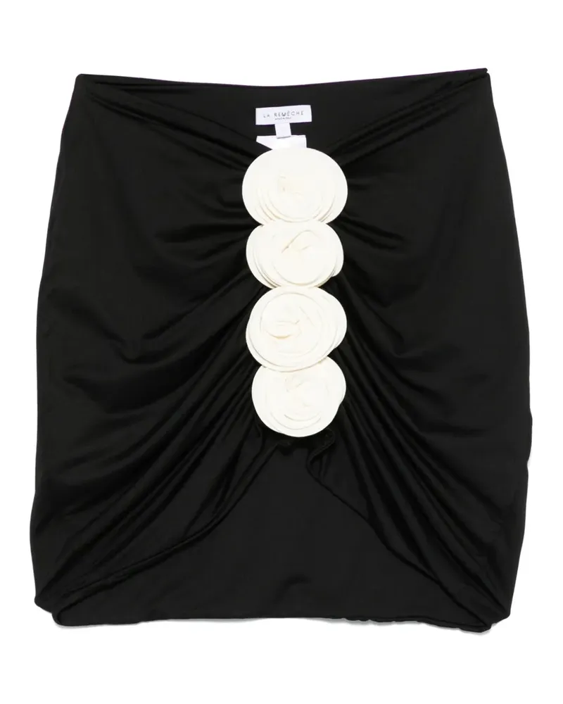 La Reveche Bouquet Minirock - Schwarz Schwarz