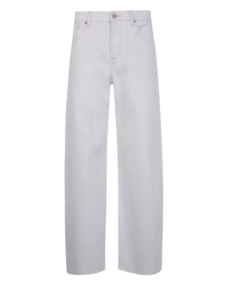 7 for all mankind Jeans mit weitem Bein - Weiß Weiß