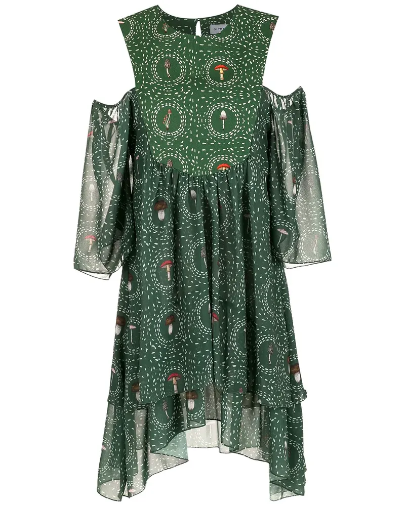 OLYMPIAH Kleid mit Print - Grün Grün