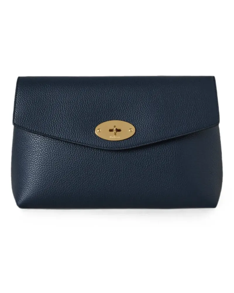 Mulberry Darley grained leather small clutch - Blau Blau