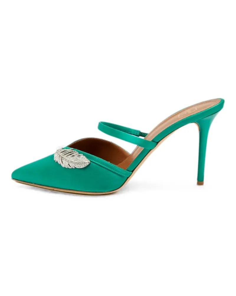 Malone Souliers Fara crystal-embellished mules - Grün Grün