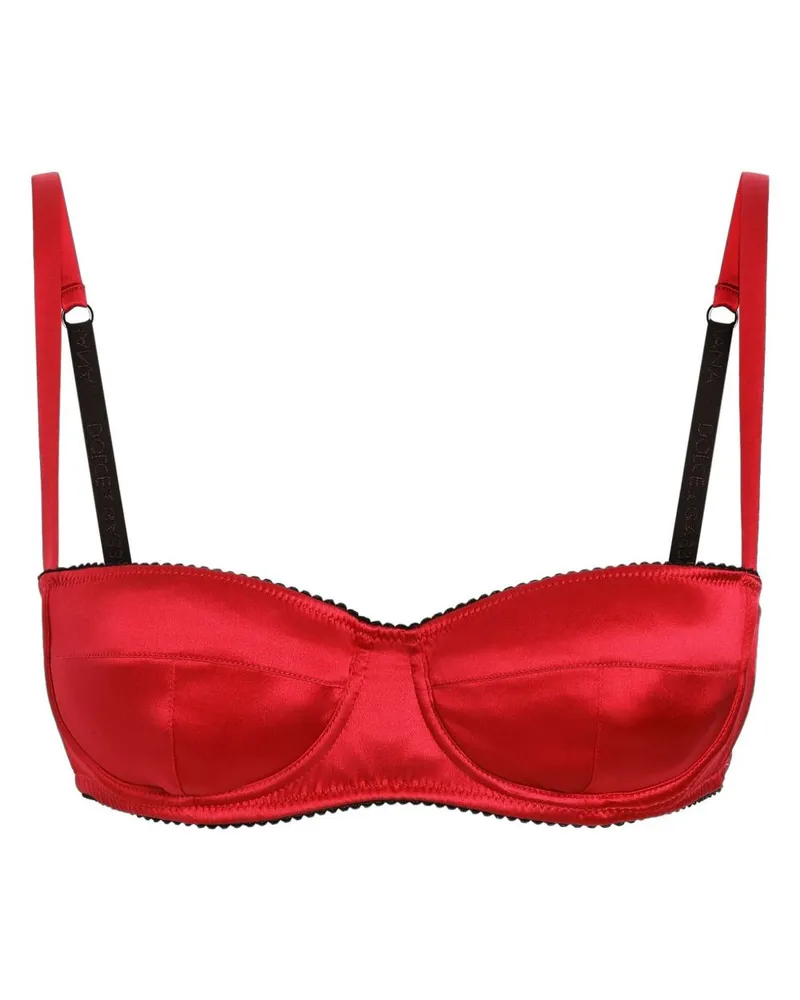 Dolce & Gabbana Balconette-BH aus Satin - Rot Rot