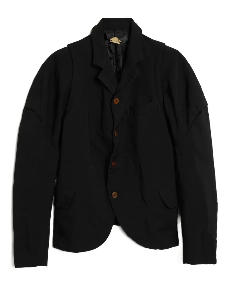 Comme des Garçons button-fastening blazer - Schwarz Schwarz