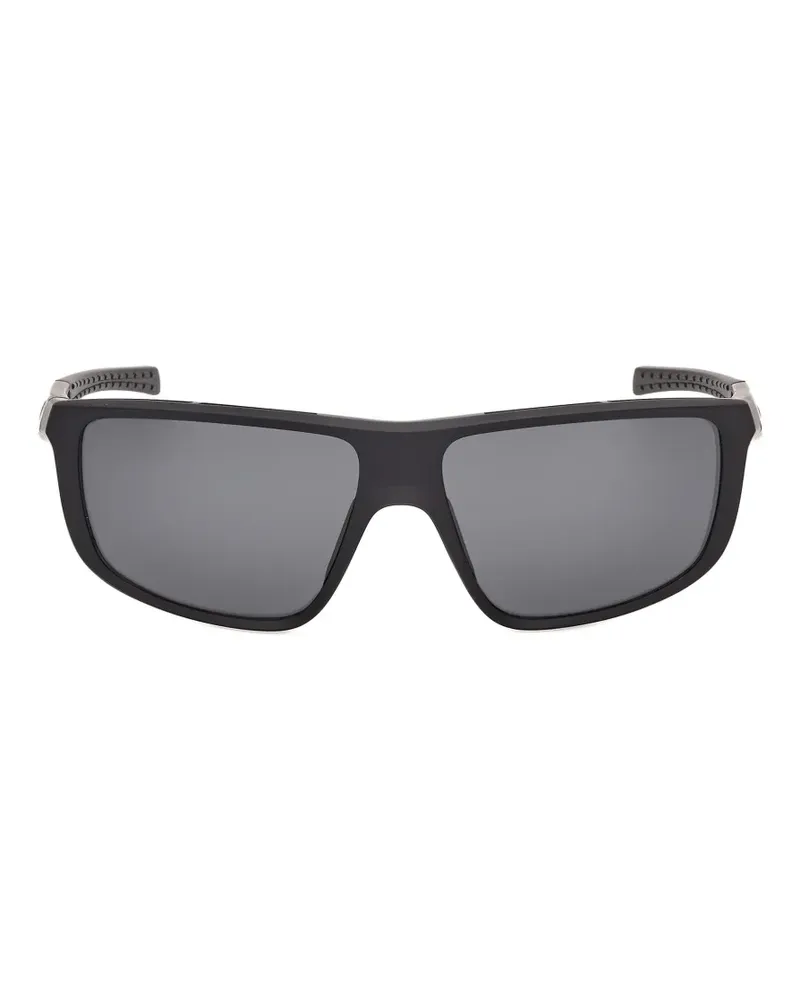 adidas Sonnenbrille mit eckigem Gestell - Schwarz Schwarz