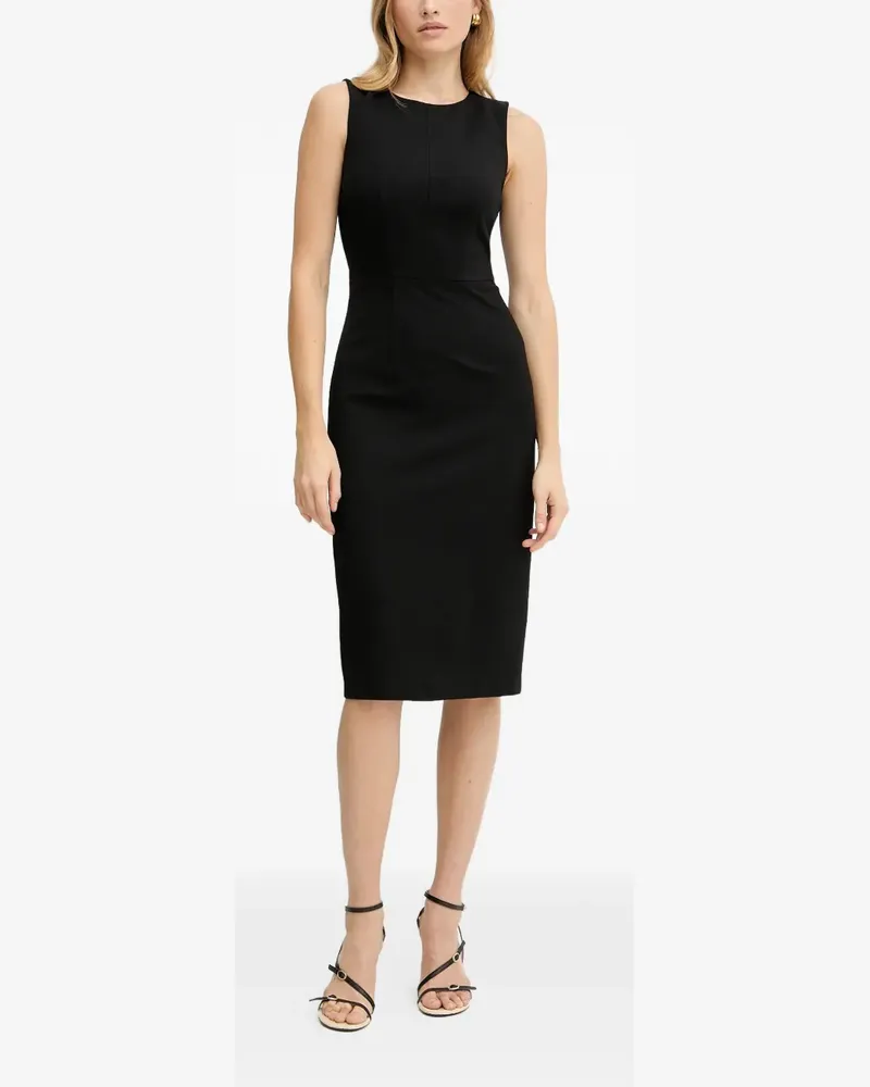 MARCIANO Los Angeles zip-up sleeveless midi dress - Schwarz Schwarz