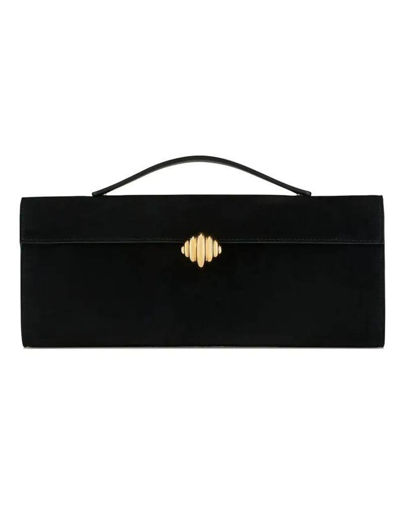 Aquazzura Verzierte Alex Clutch mit Henkel - Schwarz Schwarz