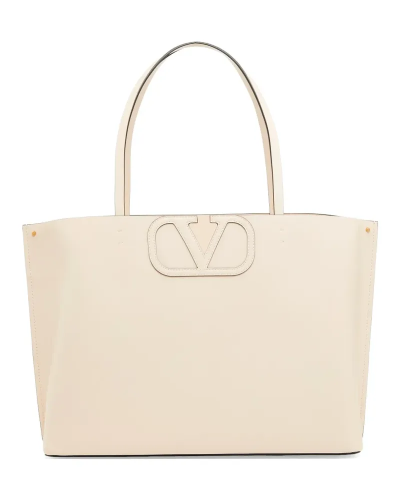 Valentino Garavani Fill Me calfskin shopping bag - Weiß Weiß