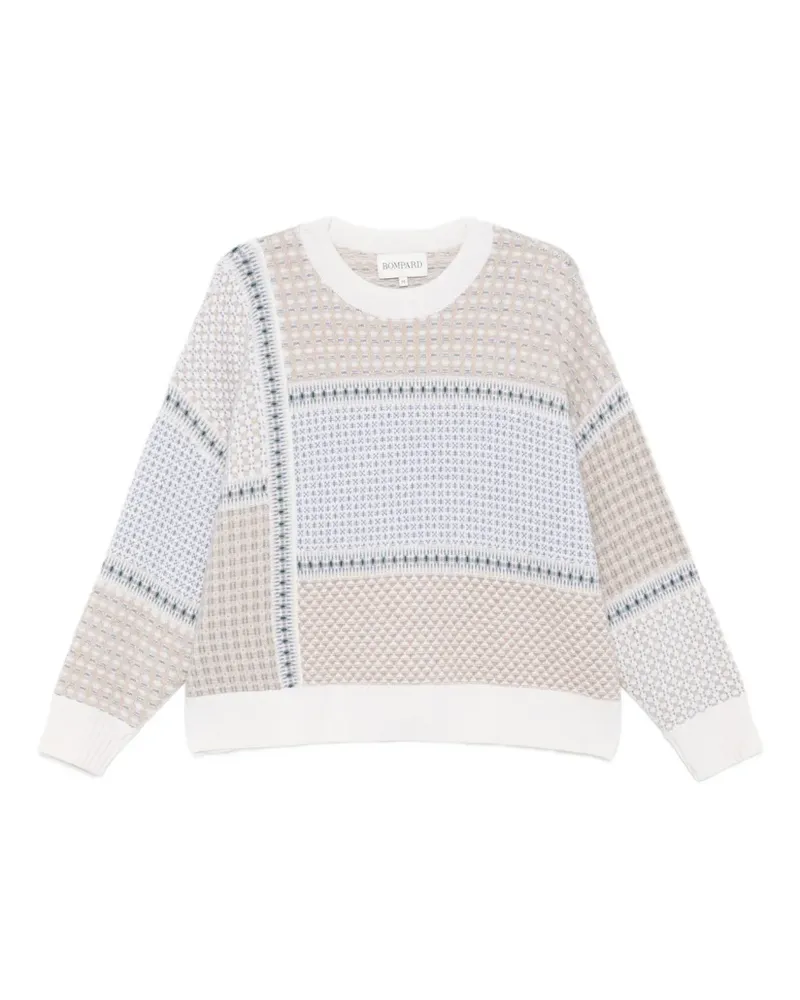 Eric Bompard Pullover im Patchwork-Look - Nude Nude
