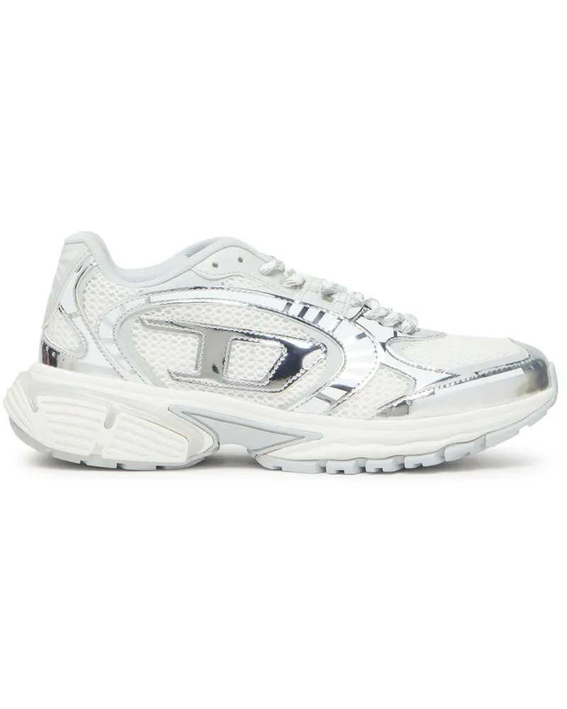 Diesel Sneakers mit Kontrasteinsätzen - Weiß Weiß